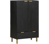 Buffet noir 60x33x100 cm bois d'ingénierie armoire latérale vidaXL