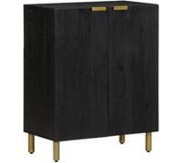 Buffet noir 60x33x75 cm bois d'ingénierie meuble de rangement vidaXL
