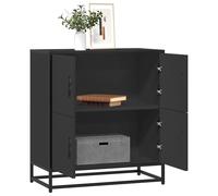 vidaXL Buffet en bois d'ingénierie Noir 68x35x76 cm – Meuble de rangement