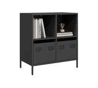 Buffet noir 68x39x73,5 cm acier laminé à froid, meuble de rangement, meuble de rangement de cuisine, meuble de 851358