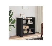 vidaXL Sideboard Noir 73,5x35x75 cm Bois composite
