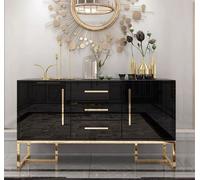 Buffet Noir Brillant Meuble Moderne En Bois JVmoebel