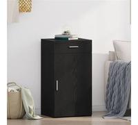 vidaXL Buffet en chêne noir – Design moderne, grand rangement, construction solide