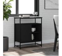 Buffet noir VIDAXL - Classique - Intemporel - 2 portes - 69x35x80 cm - Bois d'ingénierie