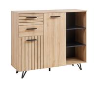 Buffet Noppen 100 x 120 x 38 cm effet chêne