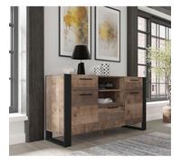 Buffet NUKA C 155 cm chêne grange sur pied