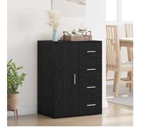 Buffet/Placard/Commode - 1 PC - pour Salon/Cuisine - avec tiroir Chêne noir 59x39x80 cm - Bois d'ingénierie A9375