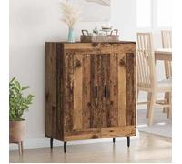 Buffet/Placard/Commode - 1 PC - pour Salon/Cuisine - Bois Ancien 69,5x34x90 cm - Bois d'ingénierie et fer A9266