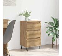 Buffet/Placard/Commode - 1 PC - pour Salon/Cuisine - Chêne artisanal 40x35x70 cm - Bois d'ingénierie et fer A9297