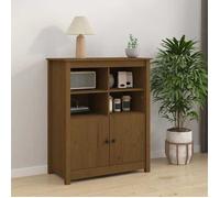 Buffet/Placard/Commode - 1 PC - pour Salon/Cuisine - Marron miel 83x41,5x100 cm - Bois massif de pin A7086
