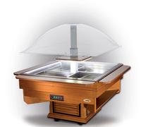 Buffet Professionnel Réfrigéré Central Carré - 8 bacs GN 1/1 - Furnotel