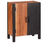 Buffet Rectangulaire en Acacia Massif avec Finition Mate Élégante - Meuble de Rangement Moderne pour Salon et Salle à Manger - Design Contemporain avec Pieds