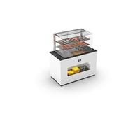 Buffet Réfrigéré Série Vision avec Vitrine Supérieur Cuve Froid 150 mm