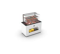 Buffet Réfrigéré Série Vision avec Vitrine Supérieur Froid Ventilé 150 mm