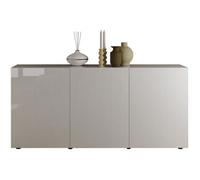Buffet - RICCIONE - Blanc laqué brillant - 3 portes - 191 x 42 x 84 cm