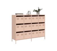 Buffet rose 135x39x103,5 cm acier laminé à froid