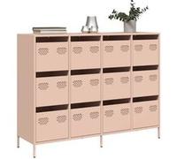 Buffet rose 135x39x103,5 cm acier laminé à froid Rose G