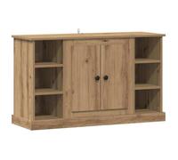 vidaXL Buffet Chêne artisanal 100 x 35,5 x 60 cm Bois d'ingénierie 2 portes multi-étagères