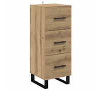 vidaXL Buffet avec tiroir Chêne artisanal 34,5 x 34 x 90 cm – Rustique en bois