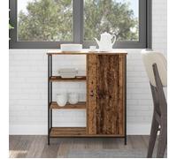 Buffet rustique - vidaXL - Bois ancien - 70x30x80 cm - Bois massif recyclé - Cadre métal