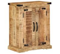 Buffet rustique - vidaXL - Bois massif - 2 portes - Marron - Finition laquée