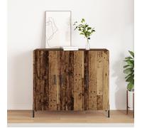 Buffet Vidaxl En Bois Vieilli 90x34x80 Cm En Bois D'ingénierie