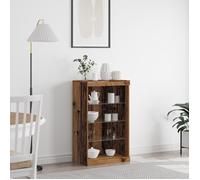 Buffet Vidaxl Avec Lumières Led En Bois Ancien 60,5x37x100 Cm