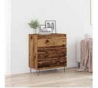 Buffet Rustique - vidaXL - Vieux Bois - Pieds Épingle Acier - Rangement
