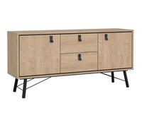 Buffet RY en chêne Jackson Hickory - 2 portes et 2 tiroirs - 150,3 x 40,1 x 72,2 cm