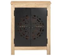 Buffet - SALALIS - Bois de manguier massif - 2 portes - Salon - 60x35x75 cm