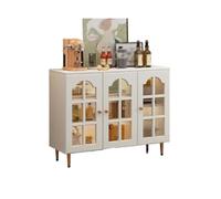 Buffet Salle a Manger Buffet De Porte en Verre Minimaliste Moderne, Armoire De Rangement en Bois Massif, for La Maison, Le Salon, La Cuisine Bahut(C)
