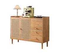 Buffet Salle a Manger Buffet en Bois Massif, Armoire De Rangement Simple Et Élégante, Armoire De Rangement À Porte Coulissante for Salon Et Maison Bahut