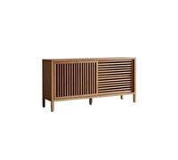 Buffet Salle a Manger Buffet en Bois Massif avec Porte grillagée, Meuble de Rangement for Salon, Chambre à Coucher Bahut(160 * 40 * 80cm)