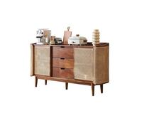 Buffet Salle a Manger Buffet en Bois rétro Moderne en rotin, Meuble de Rangement for séjour chez l'habitant, Meuble de Rangement for Salon Bahut
