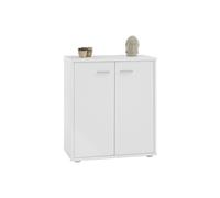IDIMEX Buffet Salle à Manger FIRMIN L 60 cm Blanc avec 2 Portes, bahut Bas, Meuble de Rangement Style Moderne, Commode vaisselier 60 x 70 x 30 cm