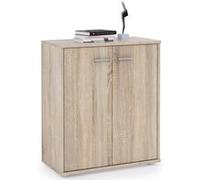 IDIMEX Buffet Salle à Manger FIRMIN L 60 cm Coloris chêne Sonoma avec 2 Portes bahut Bas Meuble de Rangement Style Moderne Commode vaisselier 60 x 70 x 30 cm