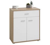 IDIMEX Buffet Salle à Manger Monaco L 60 cm Coloris chêne Sonoma et Blanc avec 1 tirroir et 2 Portes bahut Bas Meuble de Rangement Style Moderne Commode vaisselier 60 x 70 x 30 cm