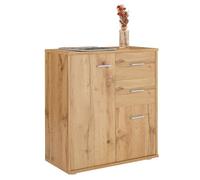 IDIMEX Buffet Salle à Manger Remy L 60 cm Coloris chêne wotan avec 2 Portes et 2 tiroirs bahut Bas Meuble de Rangement Style Moderne Commode vaisselier 60 x 70 x 30 cm