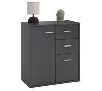 IDIMEX Buffet Salle à Manger Remy L 60 cm Gris Mat avec 2 Portes et 2 tiroirs, bahut Bas, Meuble de Rangement Style Moderne, Commode vaisselier 60 x 70 x 30 cm