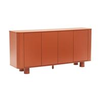 Buffet scandinave 4 portes L160 cm terracotta - Oviala