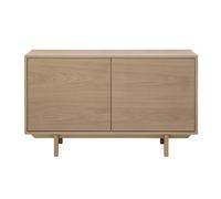 Buffet scandinave en bois clair 2 portes L120 cm SID