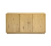 Buffet scandinave finition bois clair chêne 3 portes L140 cm MILLOR