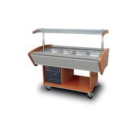 Buffet Self Service Réfrigéré Central Professionnel 4 bacs GN 1/1