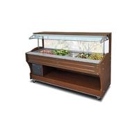 Buffet Self Service Réfrigéré Mural 6 Bacs GN 1/1 Mastro