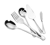 Buffet Serving Utensils - 246g Buffet Cutlery Utensil Set | Stainless Steel Spoon and fork Kit for Home Kitchen Dormitory Dining Room Apartment Party Office School Restaurant