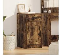Buffet Sideboard - vidaXL - Chêne Fumé - 1 Tiroir - 1 Porte - Design Contemporain