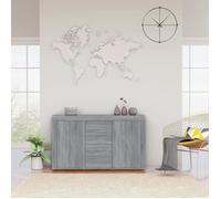 Buffet - Sonoma - Gris - 120x36x69 cm - Bois d'ingénierie - 2 portes