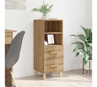 Buffet Sonoma Gris 34,5x34x90 cm Bois d'Ingénierie Armoire Rangement vidaXL