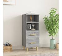 Buffet Sonoma Gris 34,5x34x90 cm Bois d'Ingénierie Armoire Rangement vidaXL