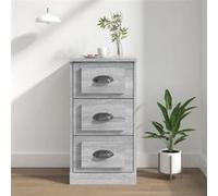 Vidaxl Buffet Sonoma Gris 36x35,5x67,5 Cm Bois D'ingénierie Multicolore